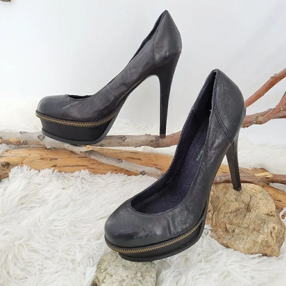 Calvin klein black gabby stilettos platform